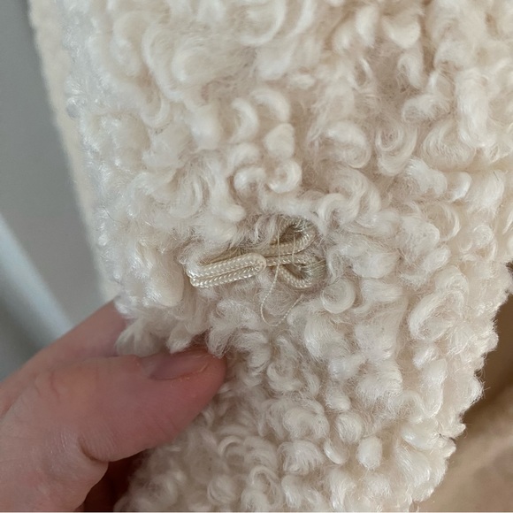 Joe Fresh Long Cream Teddy Coat | Size M - Picture 5 of 8